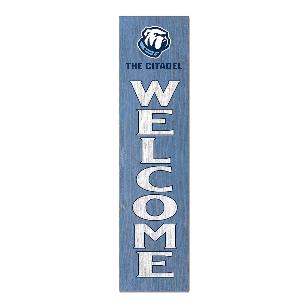 11x46 Leaning Sign Welcome Citadel Bulldogs