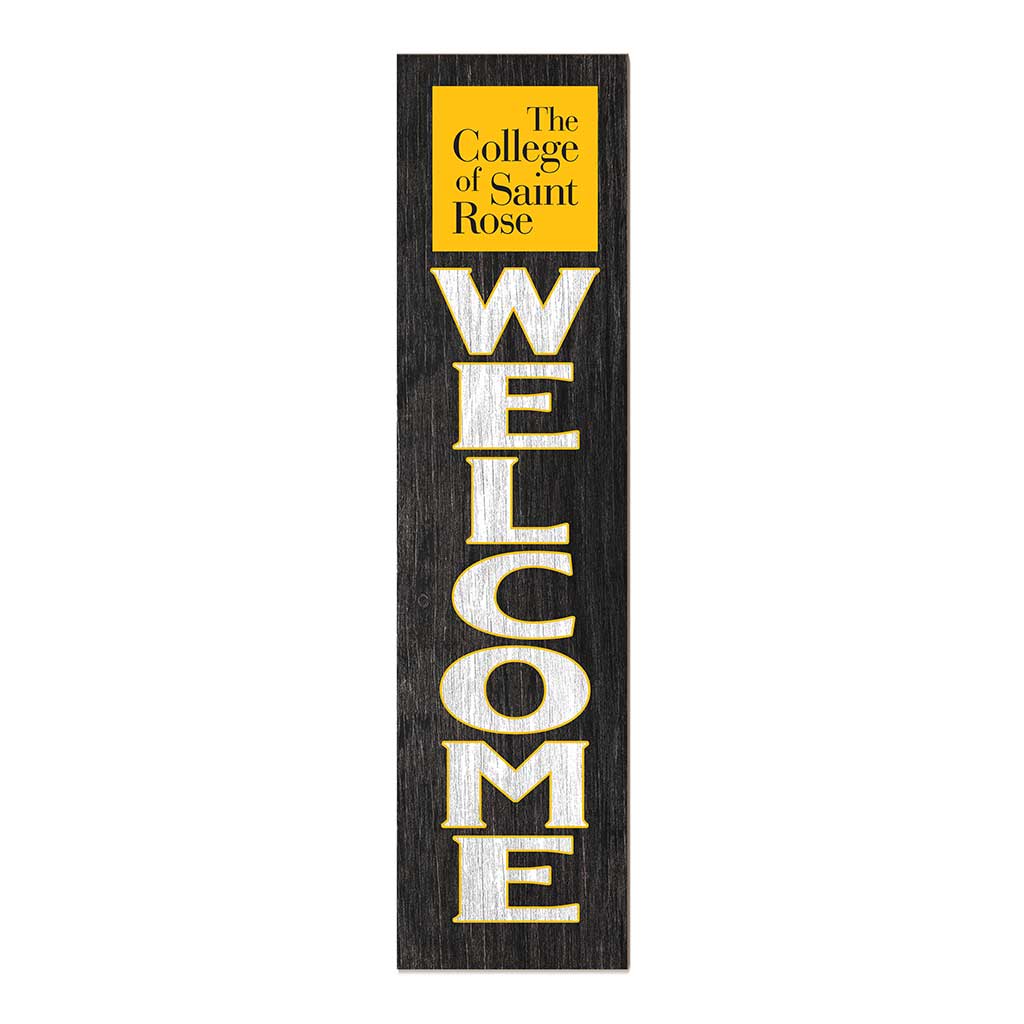 11x46 Leaning Sign Welcome The College of Saint Rose Golden Knights
