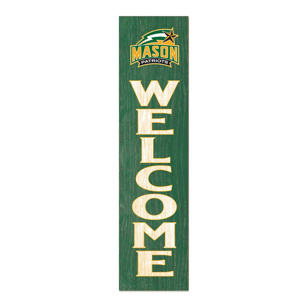 11x46 Leaning Sign Welcome George Mason Patriots
