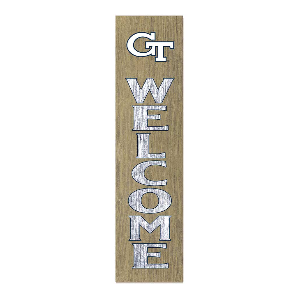 11x46 Leaning Sign Welcome Georgia Tech Yellow Jackets