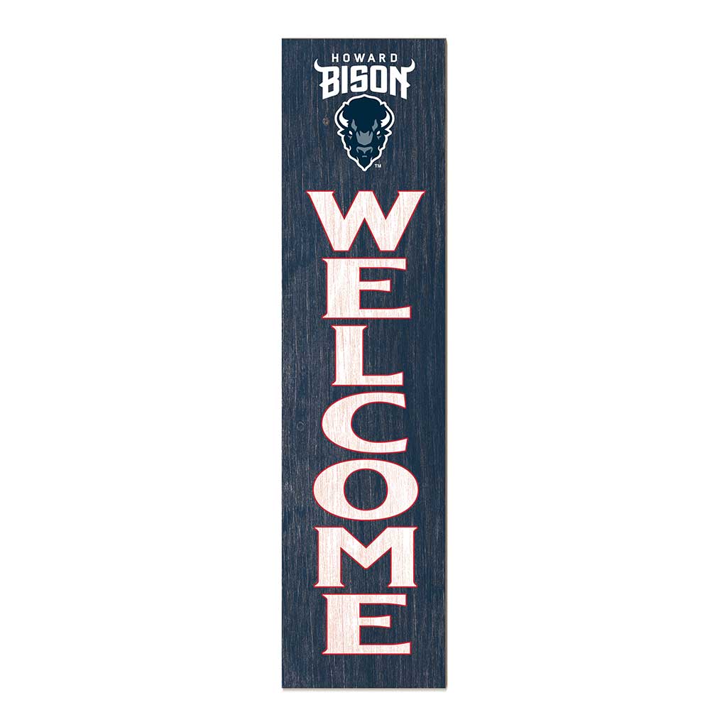 11x46 Leaning Sign Welcome Howard Bison