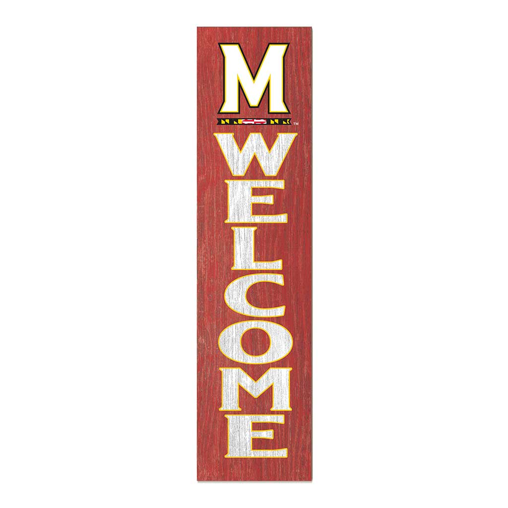 11x46 Leaning Sign Welcome Maryland Terrapins