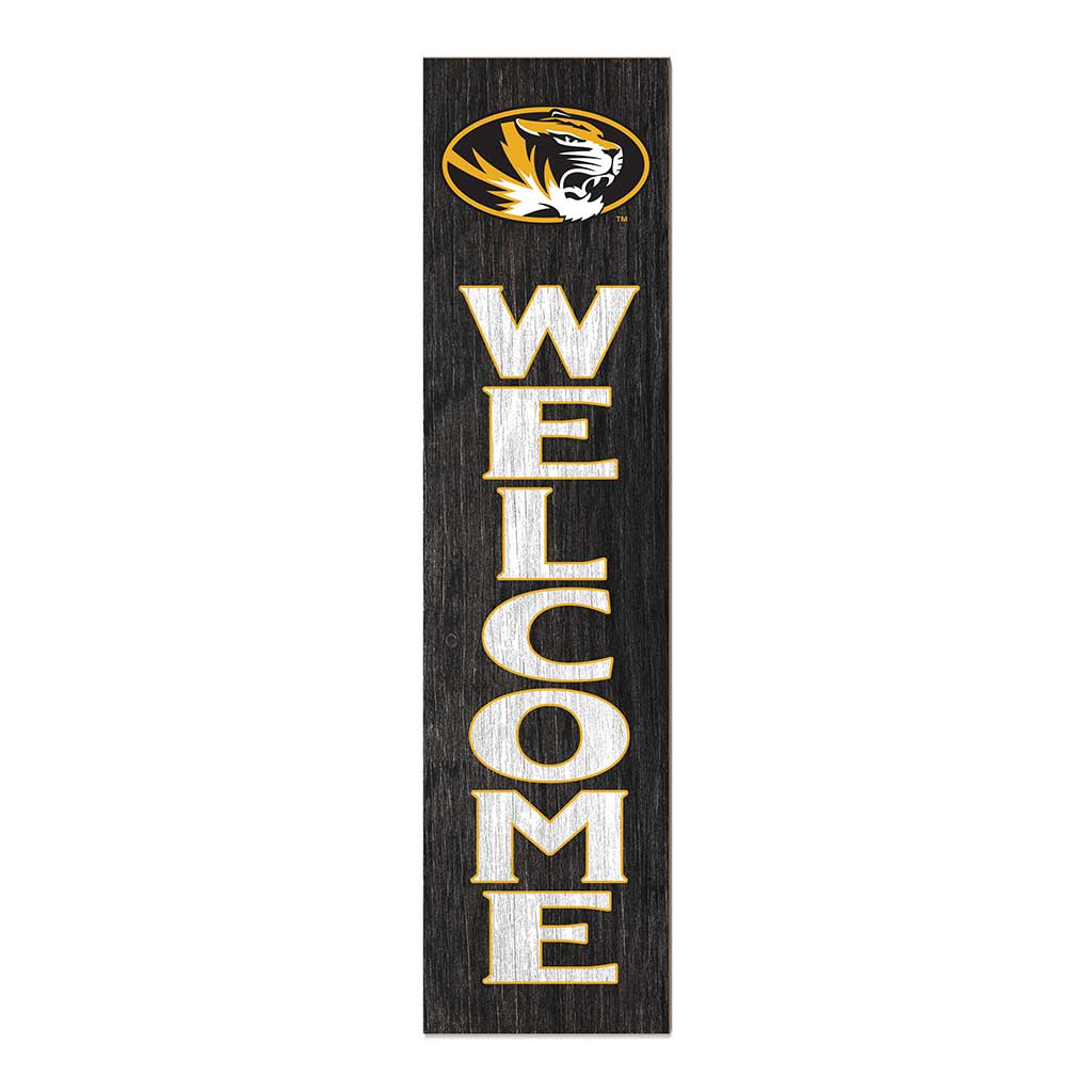 11x46 Leaning Sign Welcome Missouri Tigers