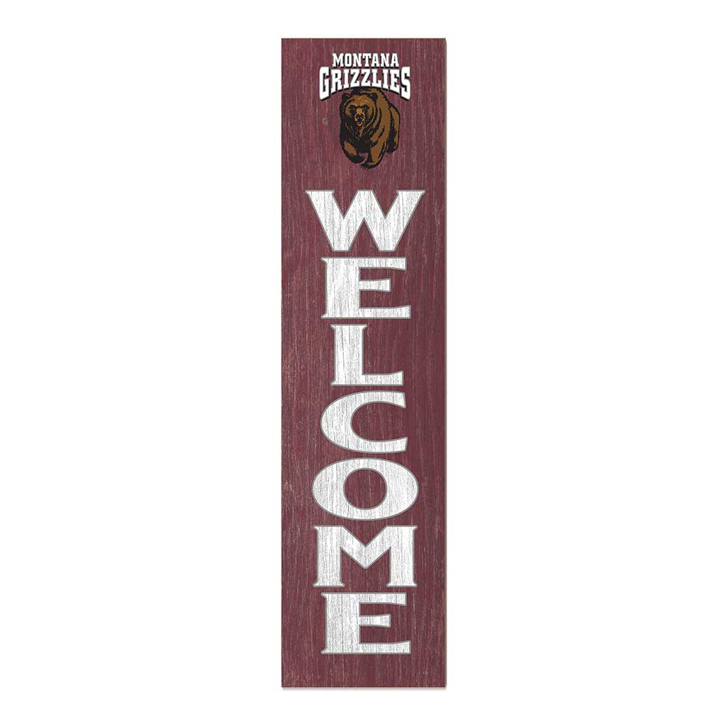 11x46 Leaning Sign Welcome Montana Grizzlies