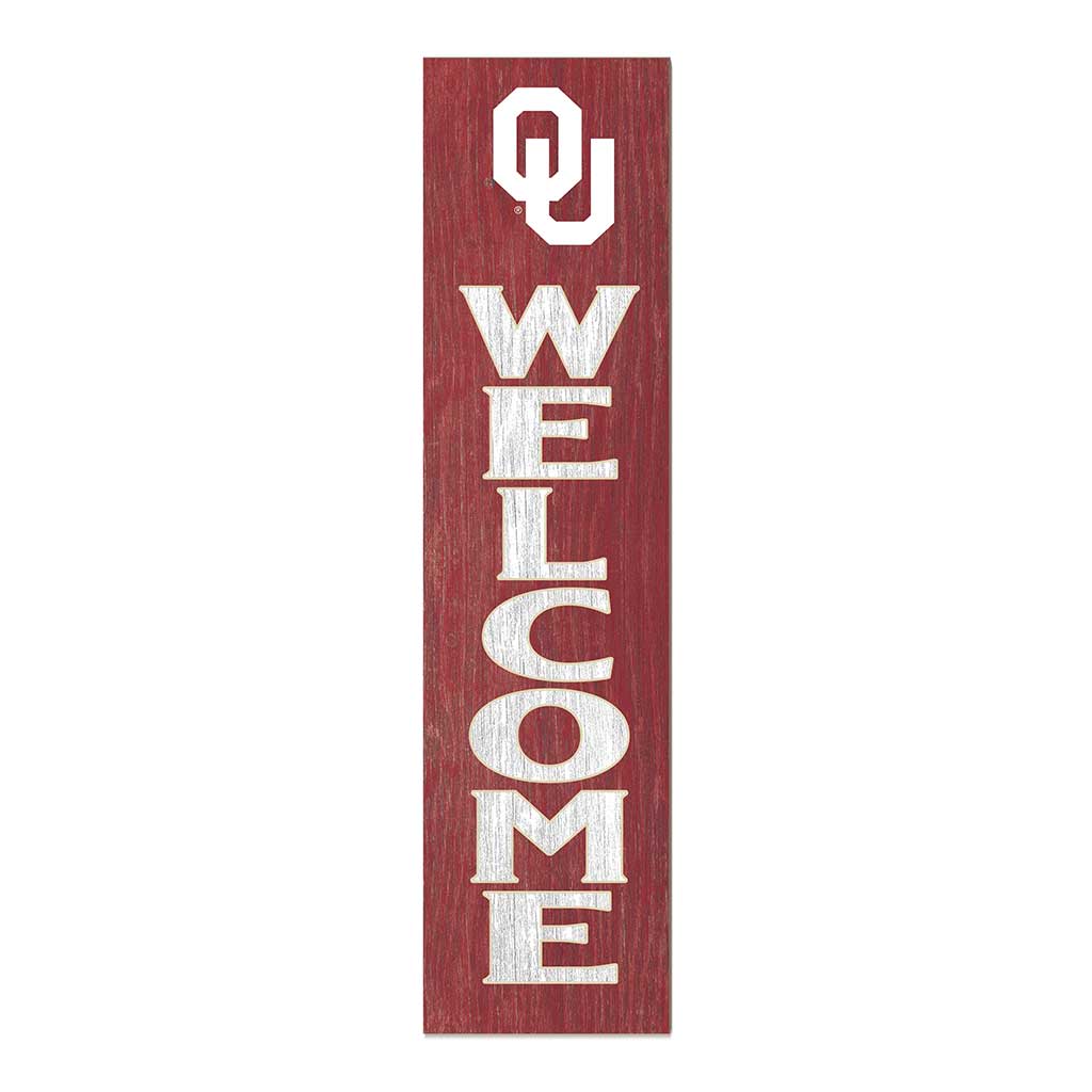 11x46 Leaning Sign Welcome Oklahoma Sooners