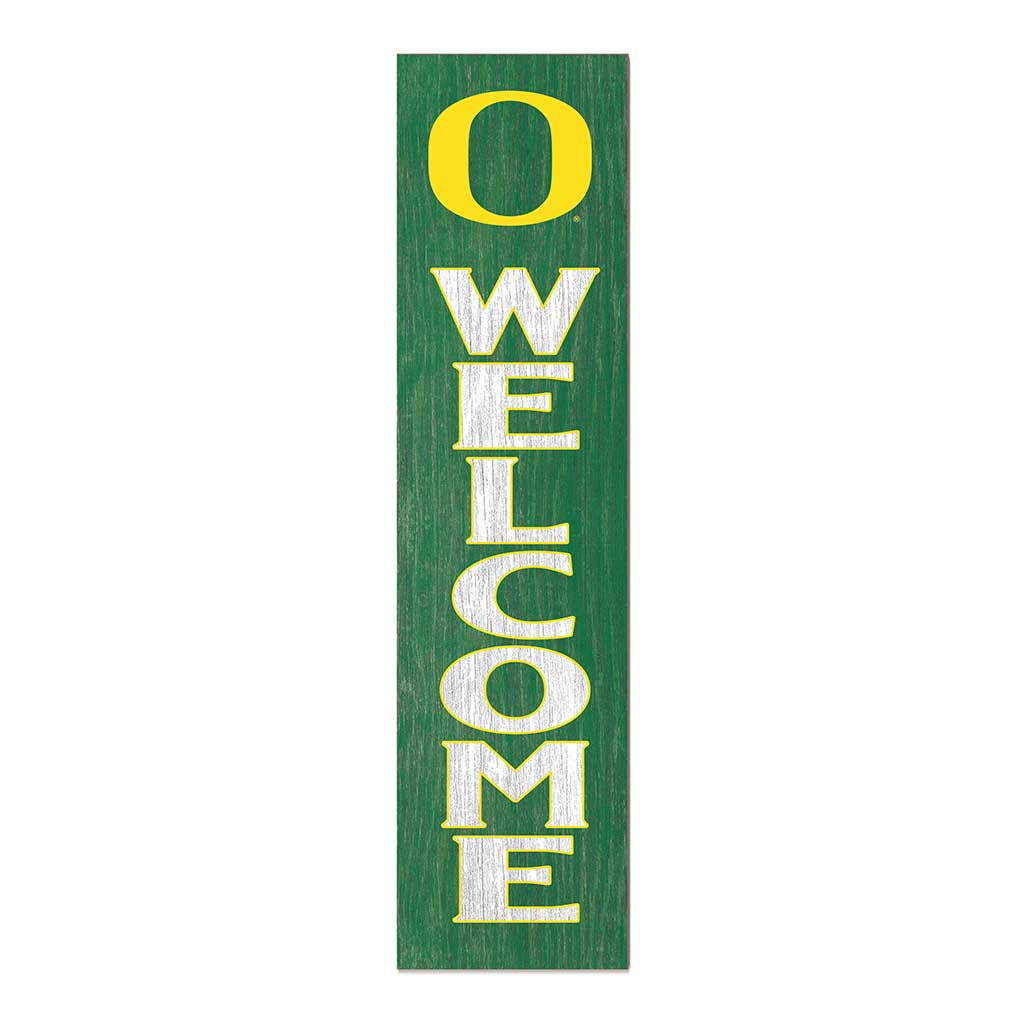 11x46 Leaning Sign Welcome Oregon Ducks