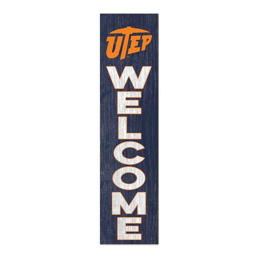 11x46 Leaning Sign Welcome Texas at El Paso Miners