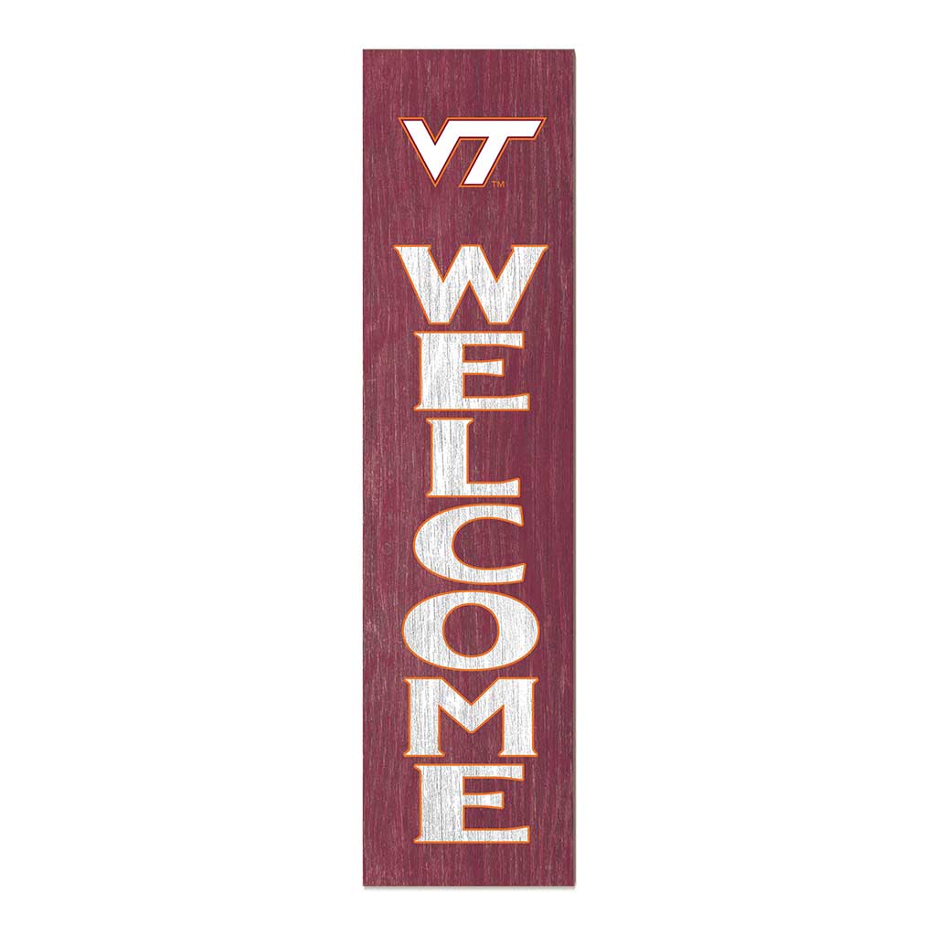 11x46 Leaning Sign Welcome Virginia Tech Hokies