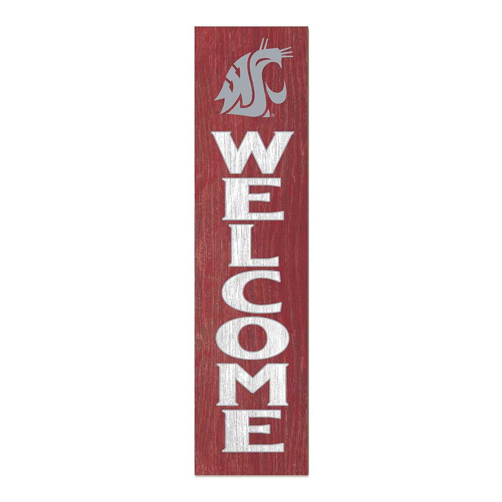 11x46 Leaning Sign Welcome Washington State Cougars