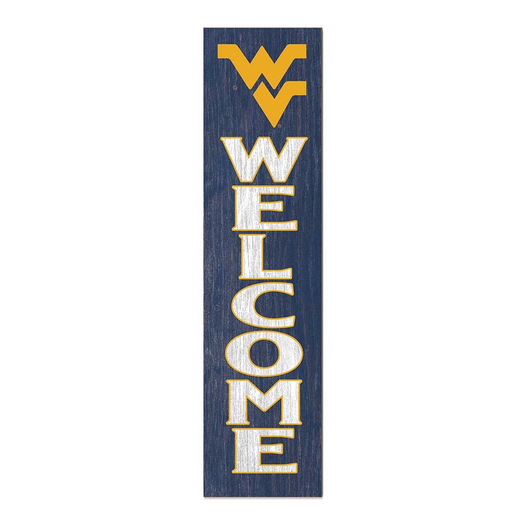 11x46 Leaning Sign Welcome West Virginia Mountaineers