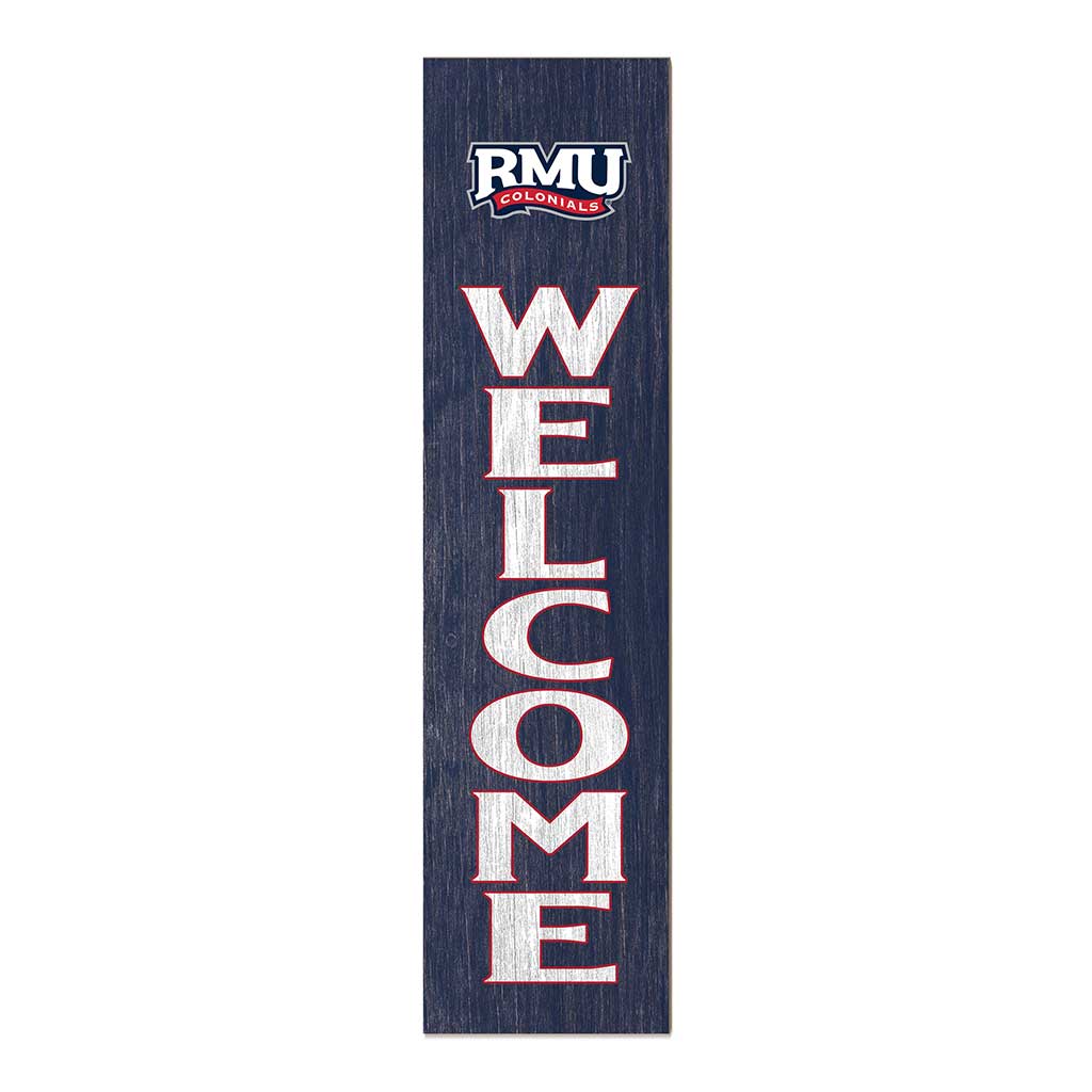 11x46 Leaning Sign Welcome Robert Morris University Colonials