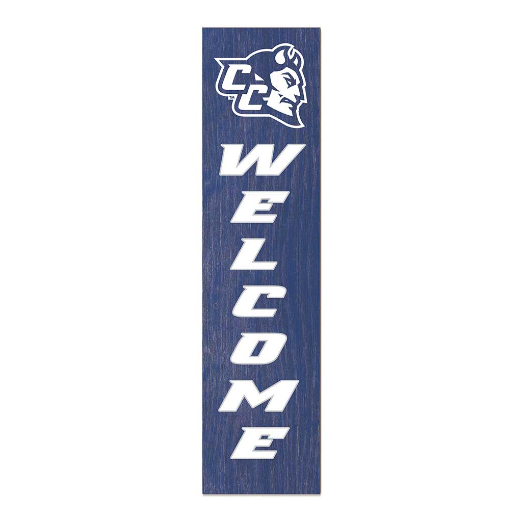 11x46 Leaning Sign Welcome Central Connecticut State Blue Devils