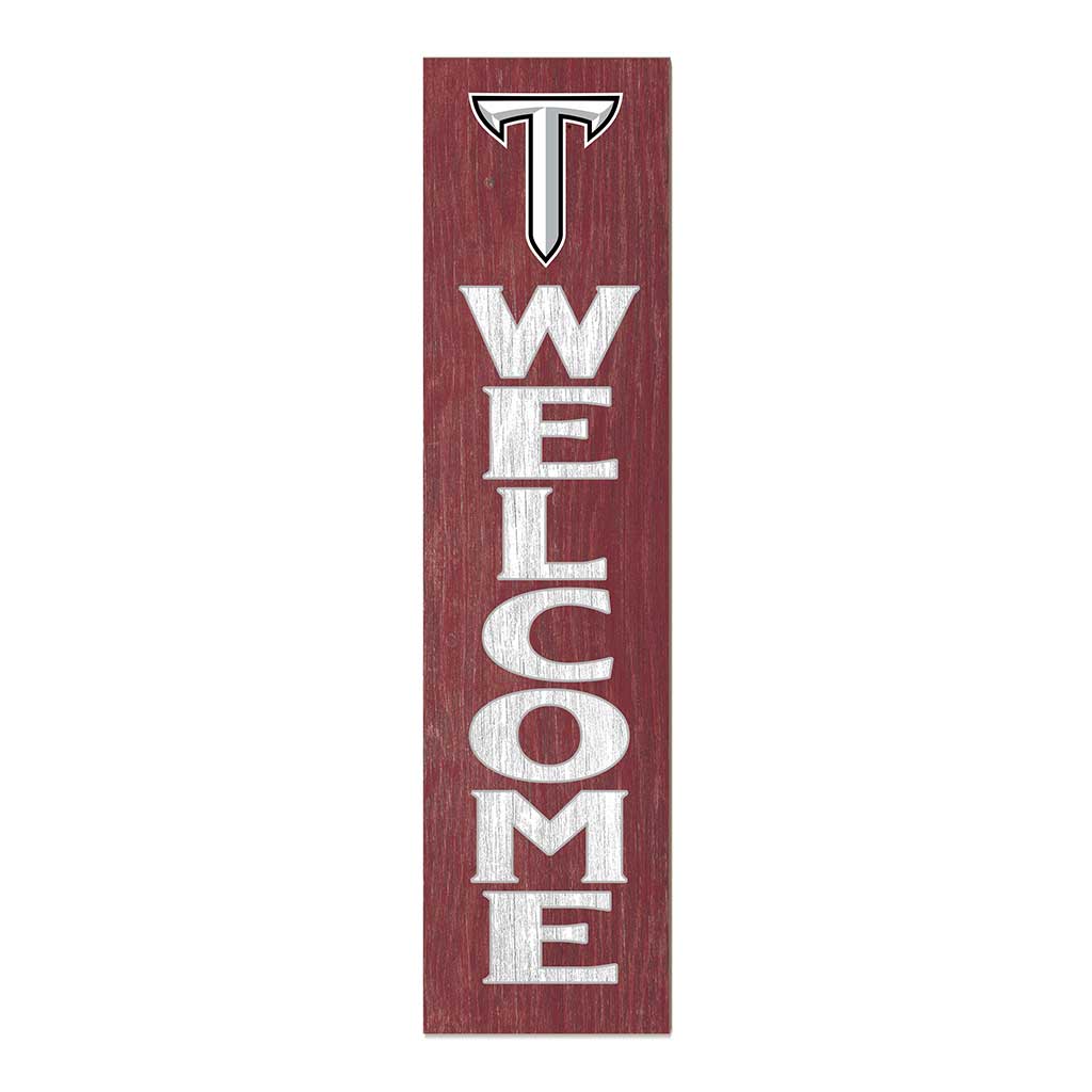 11x46 Leaning Sign Welcome Troy Trojans