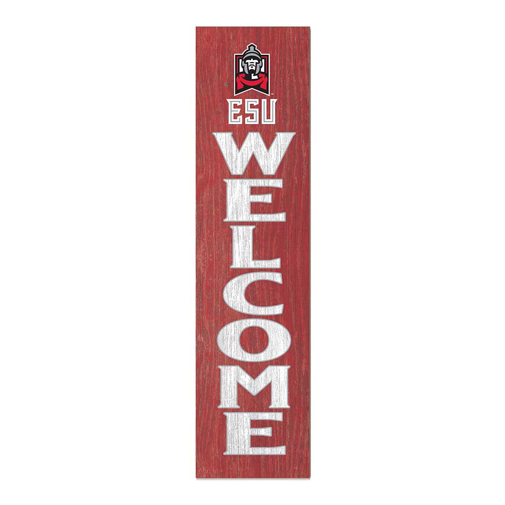 11x46 Leaning Sign Welcome East Stroudsburg University WARRIORS