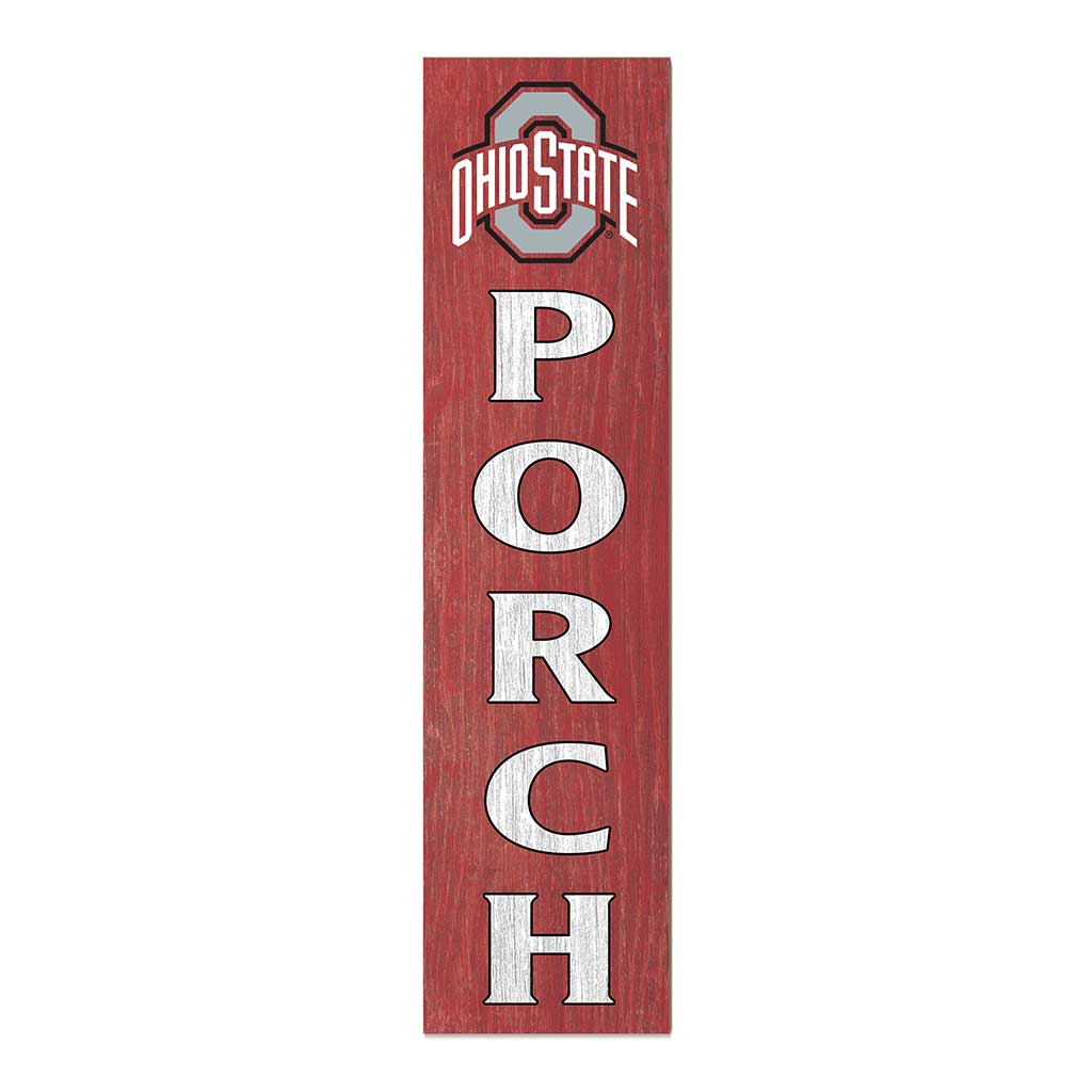 11x46 Leaning Sign Porch Ohio State Buckeyes