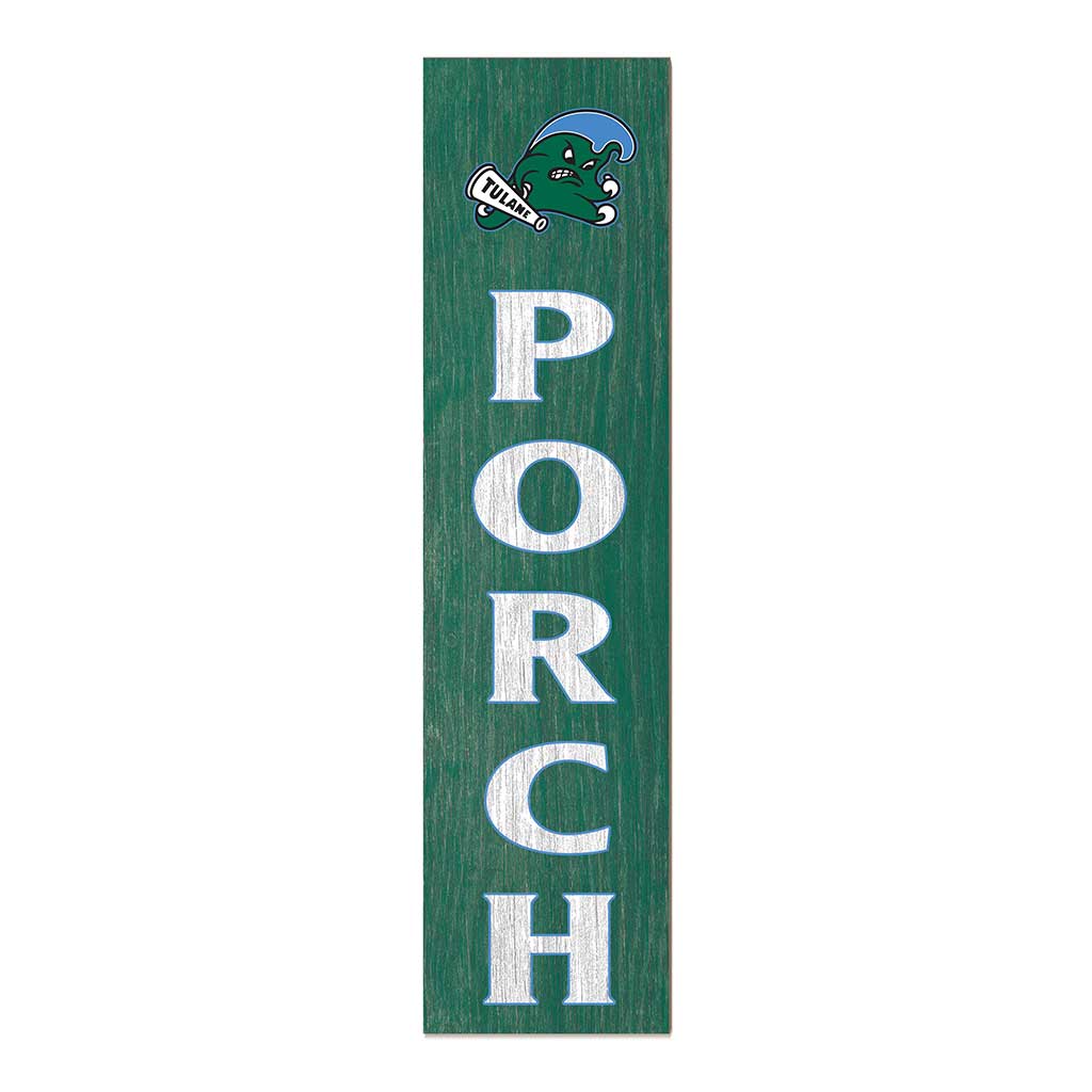 11x46 Leaning Sign Porch Tulane Green Wave
