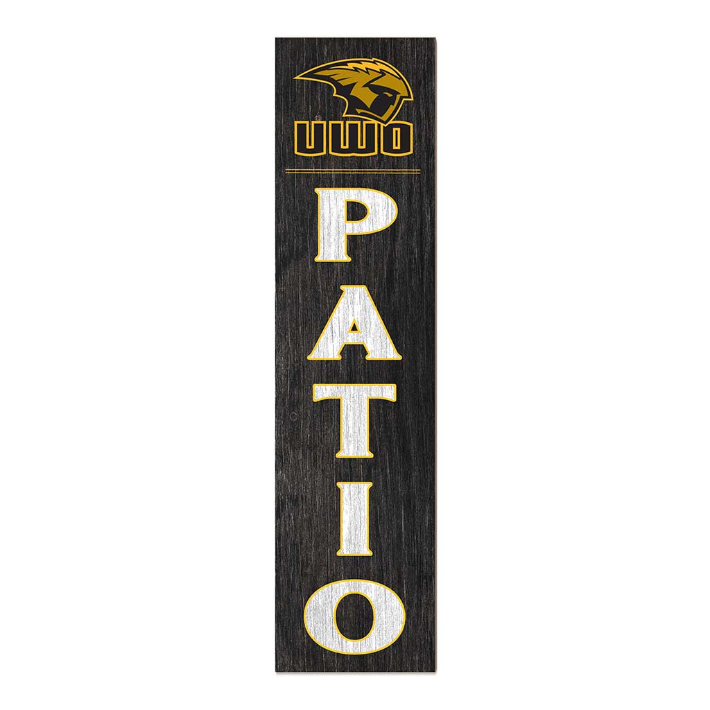 11x46 Leaning Sign Patio University of Wisconsin-Oshkosh