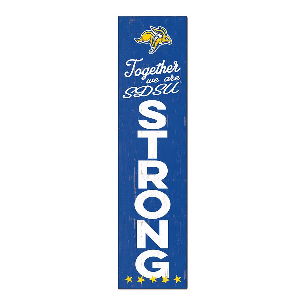 11x46 Leaning Sign Together we are Strong South Dakota State University Jackrabbits