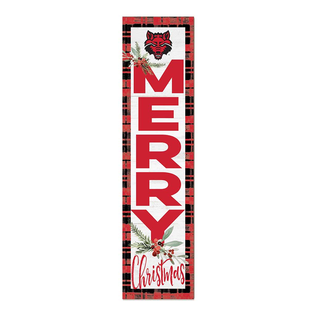 11x46 Merry Christmas Sign Arkansas State Red Wolves