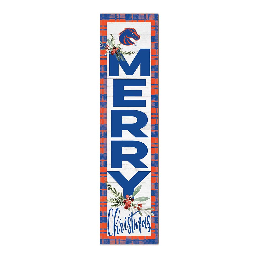 11x46 Merry Christmas Sign Boise State Broncos