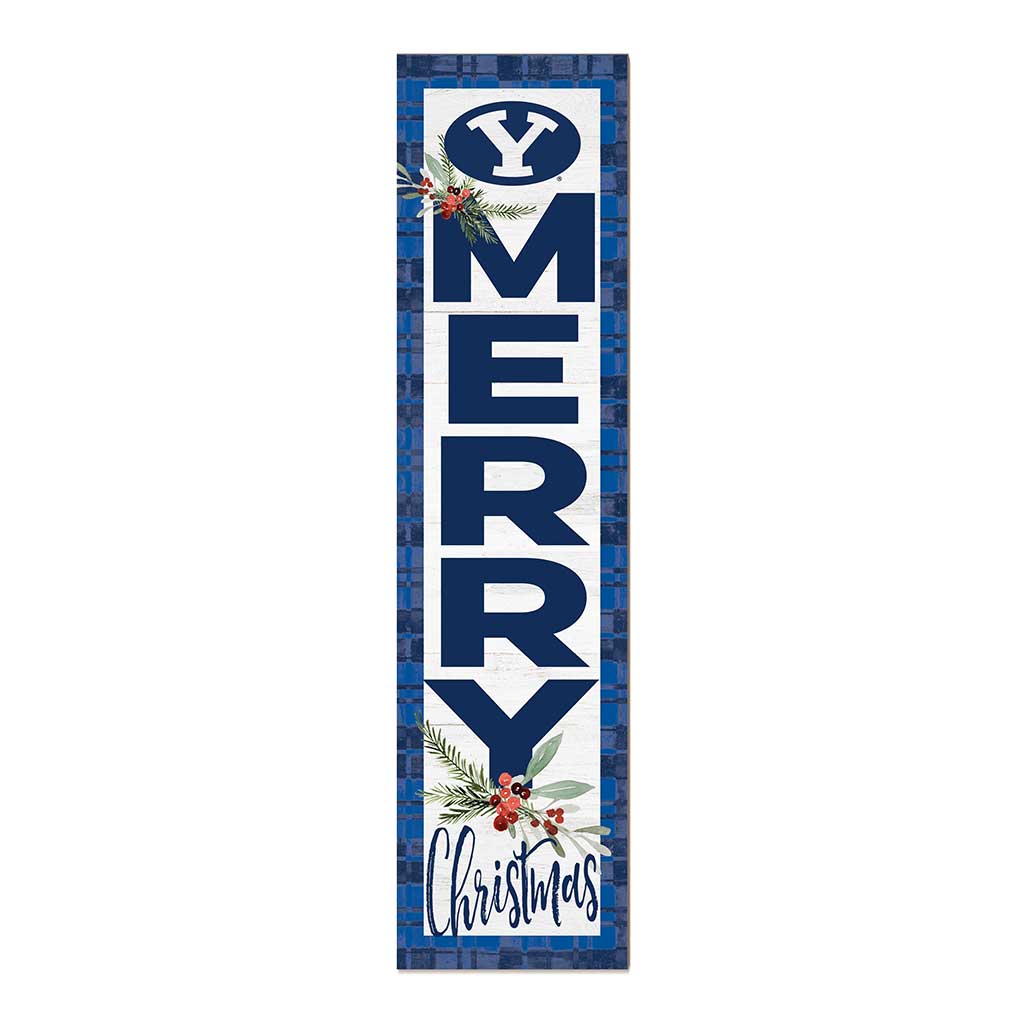 11x46 Merry Christmas Sign Brigham Young Cougars