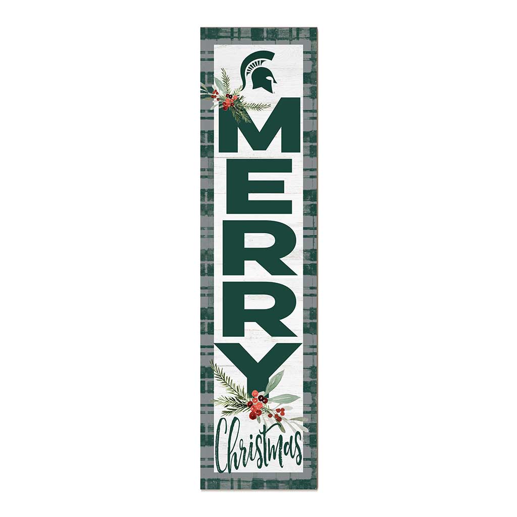 11x46 Merry Christmas Sign Michigan State Spartans