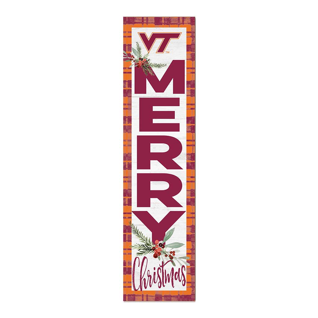11x46 Merry Christmas Sign Virginia Tech Hokies