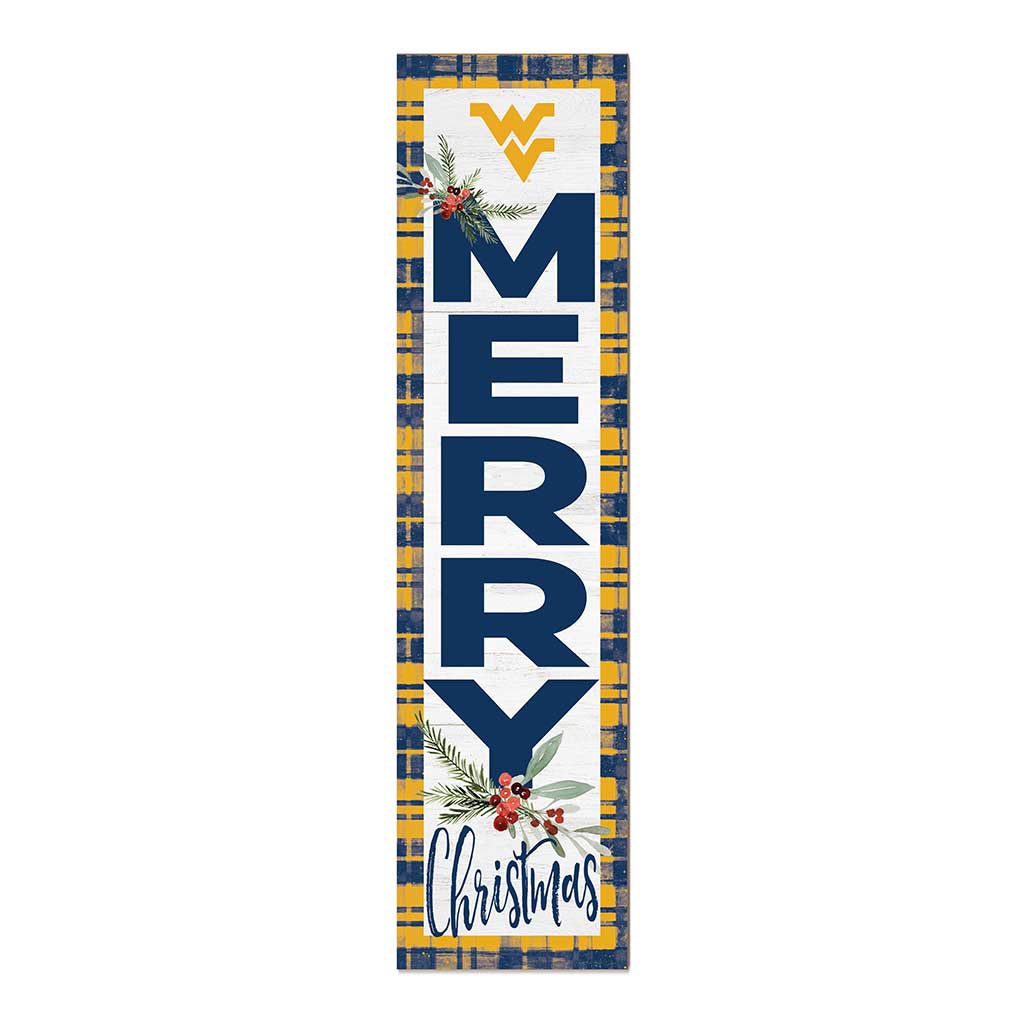 11x46 Merry Christmas Sign West Virginia Mountaineers