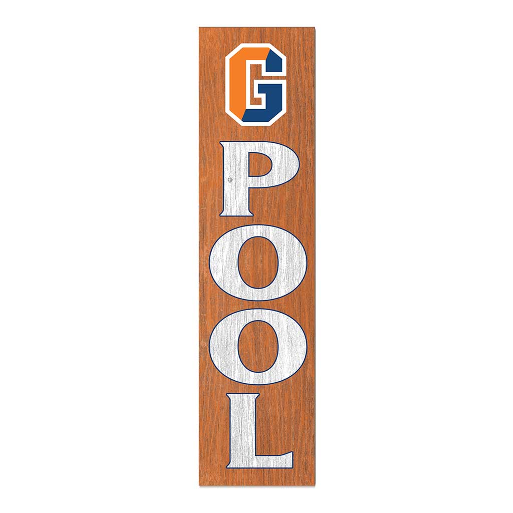 11x46 Leaning Sign Pool Gettysburg College Bullets