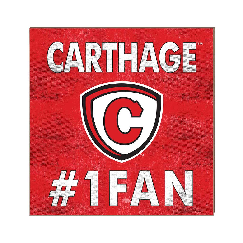 10x10 Team Color #1 Fan Carthage College Red Men/Lady Reds