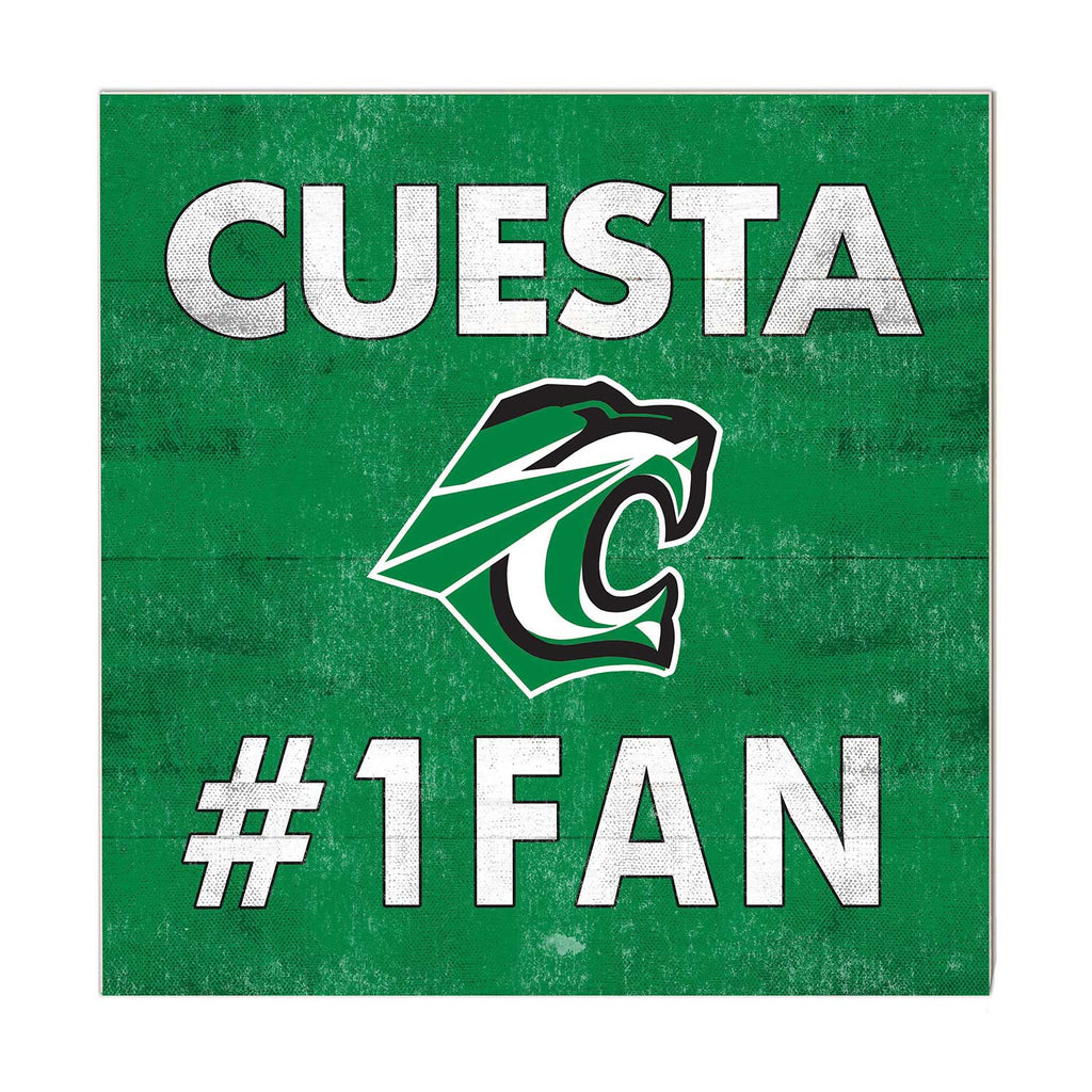10x10 Team Color #1 Fan Cuesta College Cougars