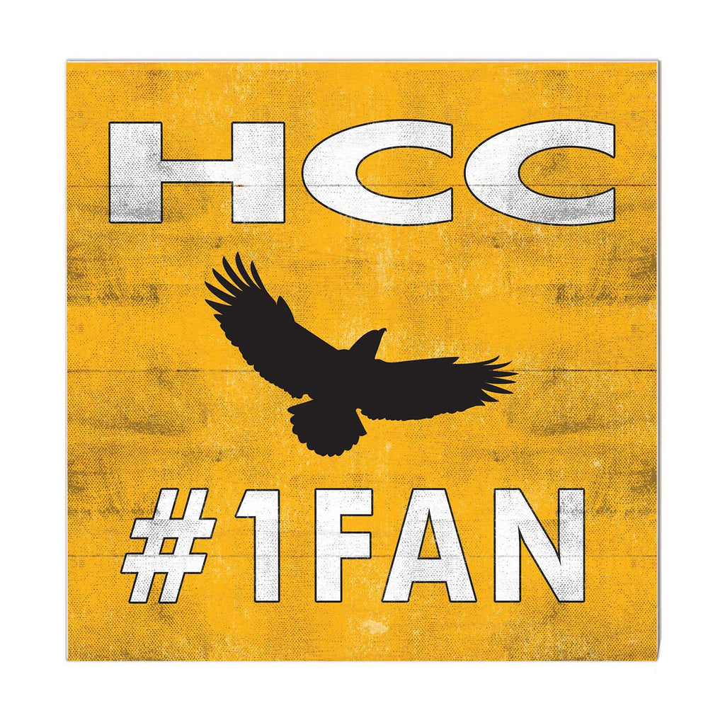 10x10 Team Color #1 Fan Houston Community College Eagles
