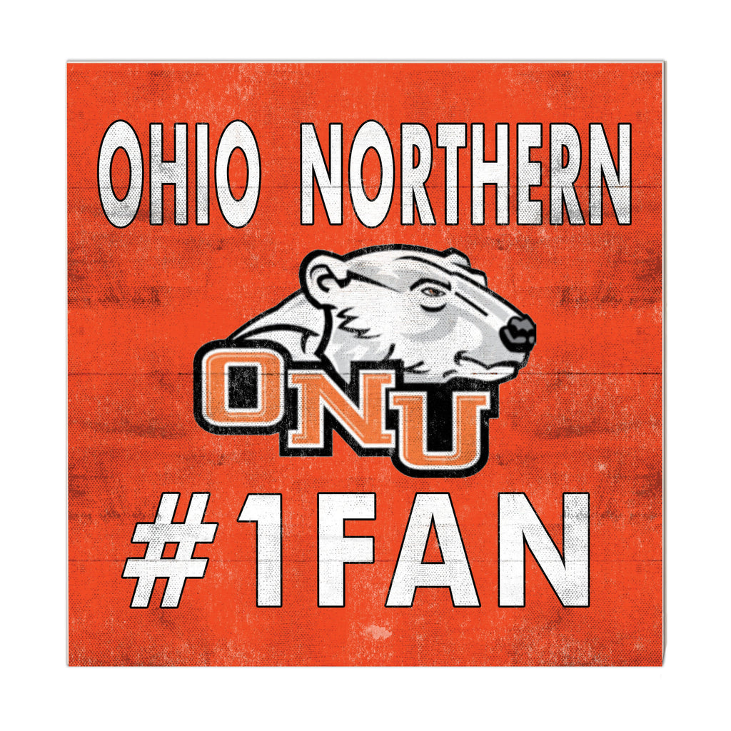 10x10 Team Color #1 Fan Ohio Northern University Polar Bears