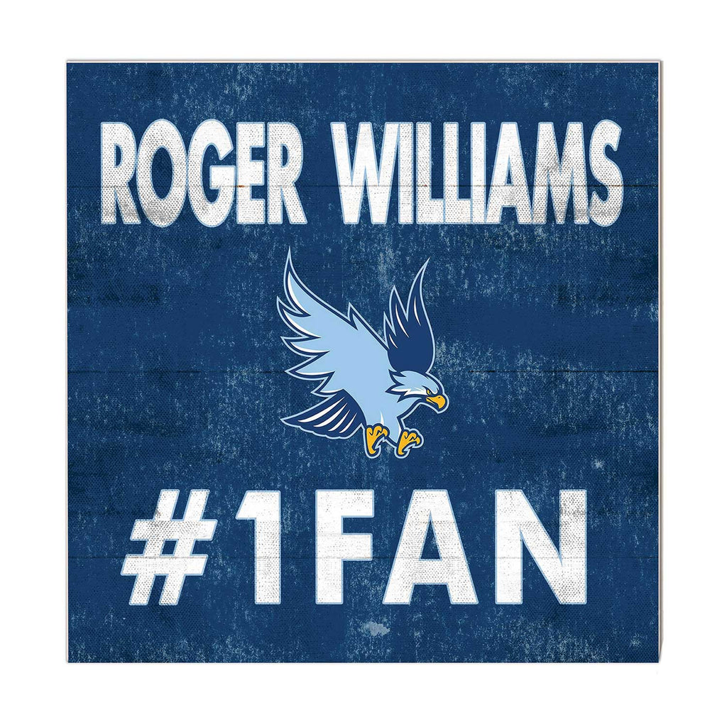 10x10 Team Color #1 Fan Roger Williams University Hawks