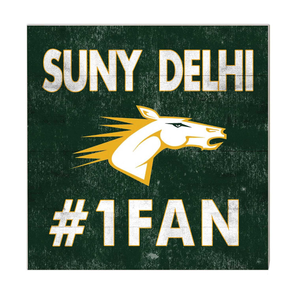 10x10 Team Color #1 Fan SUNY Delhi Broncos