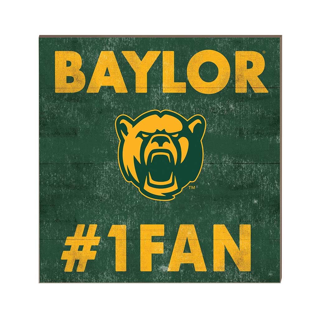 10x10 Team Color #1 Fan Baylor Bears