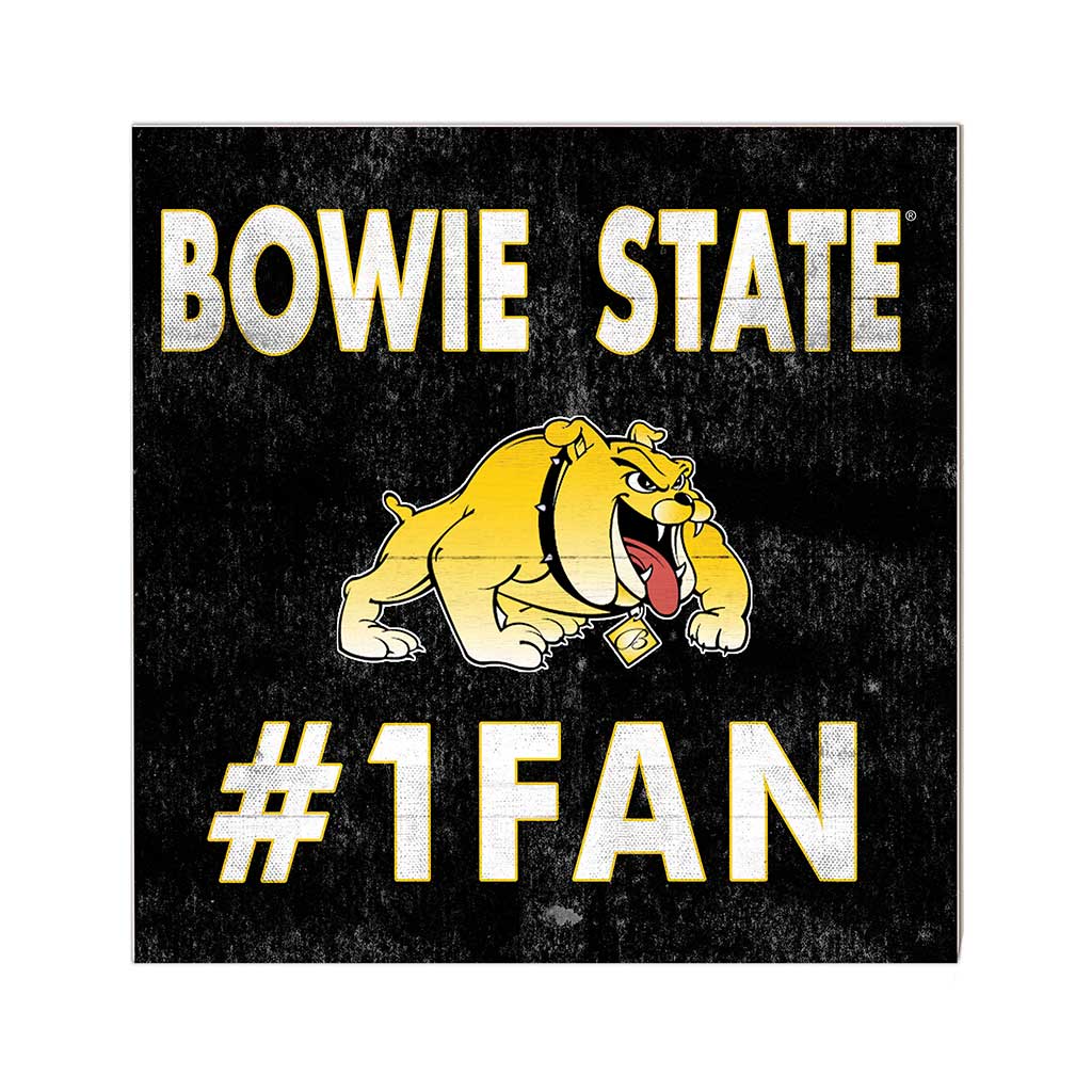 10x10 Team Color #1 Fan Bowie State Bulldogs