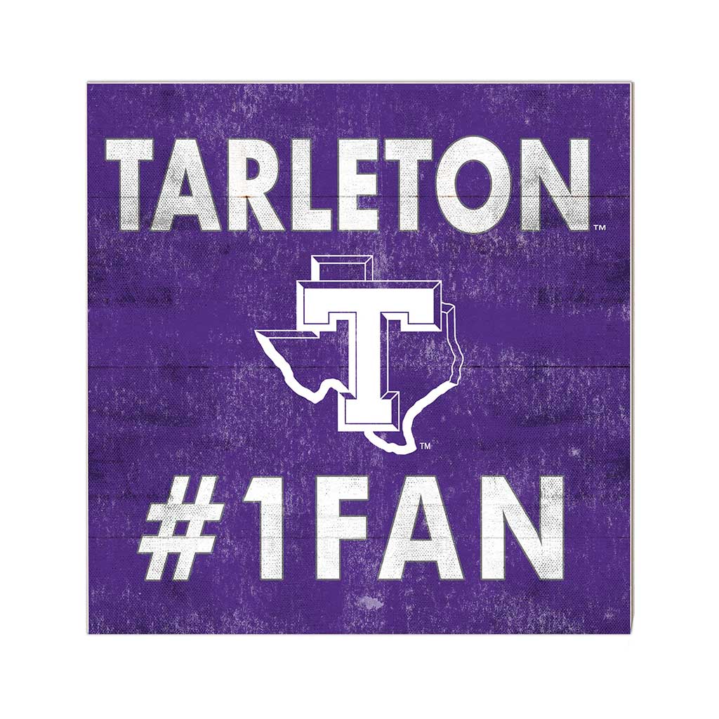 10x10 Team Color #1 Fan Tarleton State University Texans