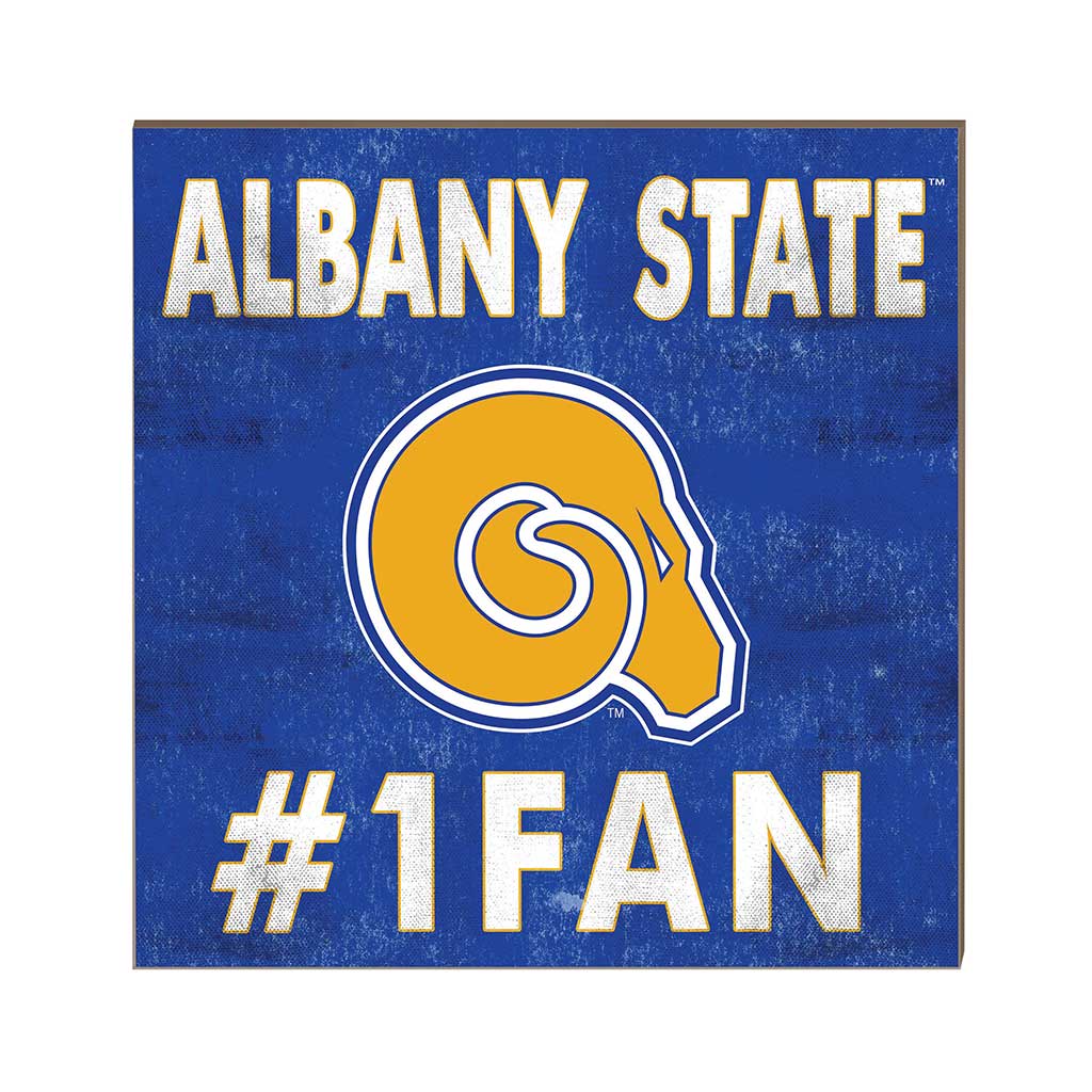 10x10 Team Color #1 Fan Albany State University Golden Rams