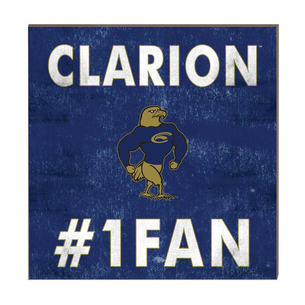 10x10 Team Color #1 Fan Clarion University Eagles