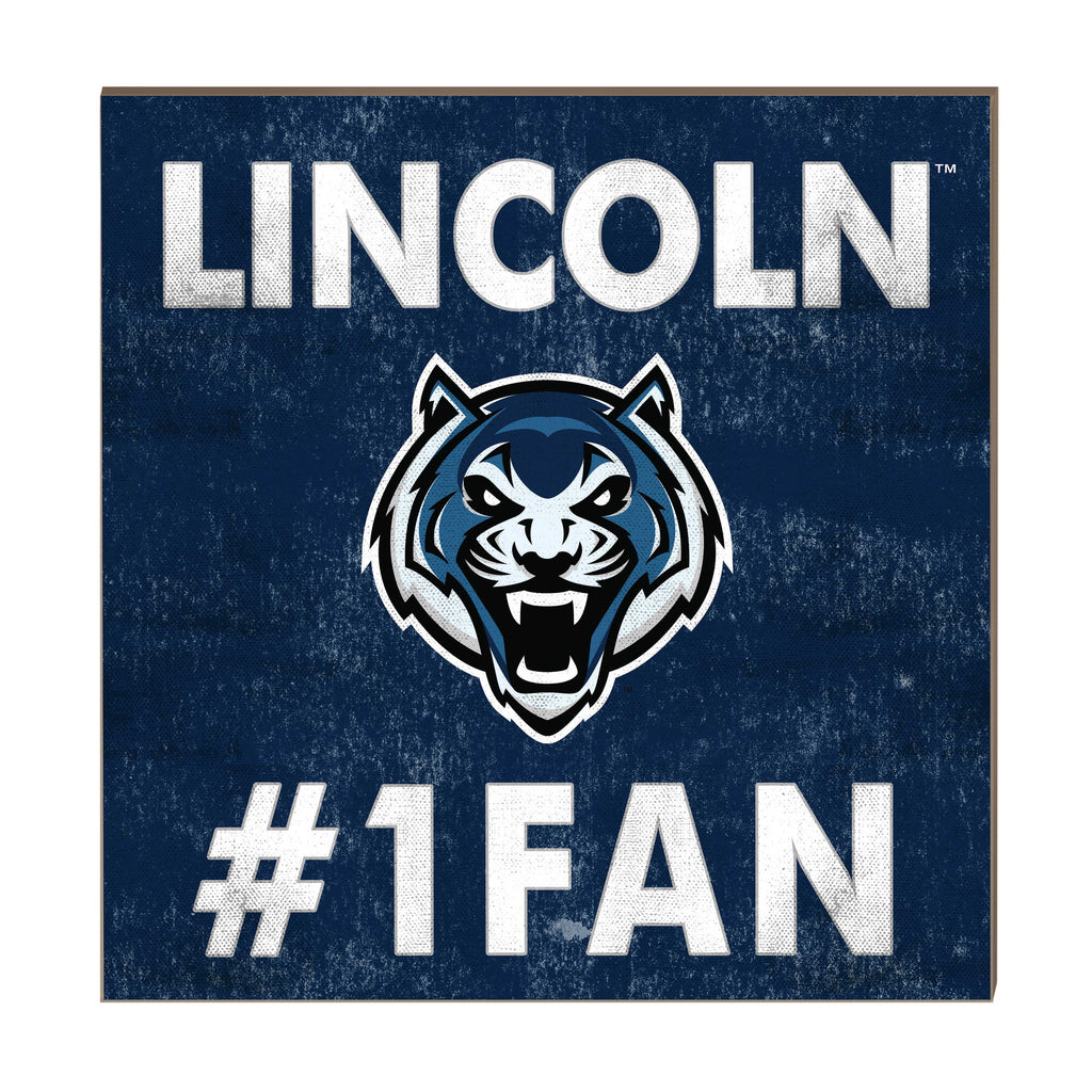 10x10 Team Color #1 Fan Lincoln University Blue Tigers