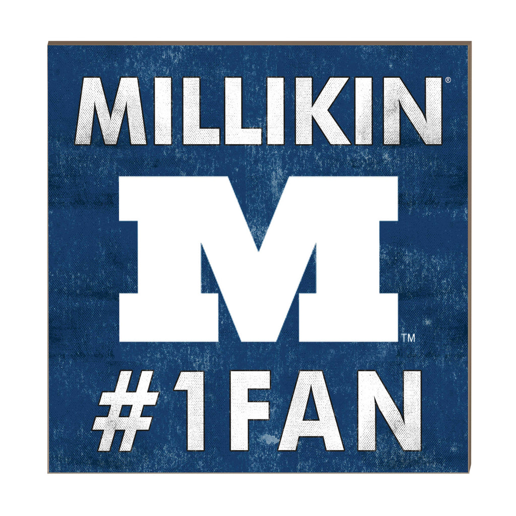 10x10 Team Color #1 Fan Millikin University Big Blue