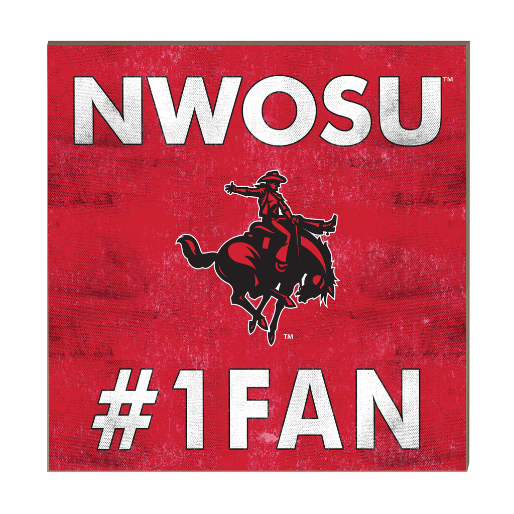 10x10 Team Color #1 Fan Northwestern Oklahoma State Rangers