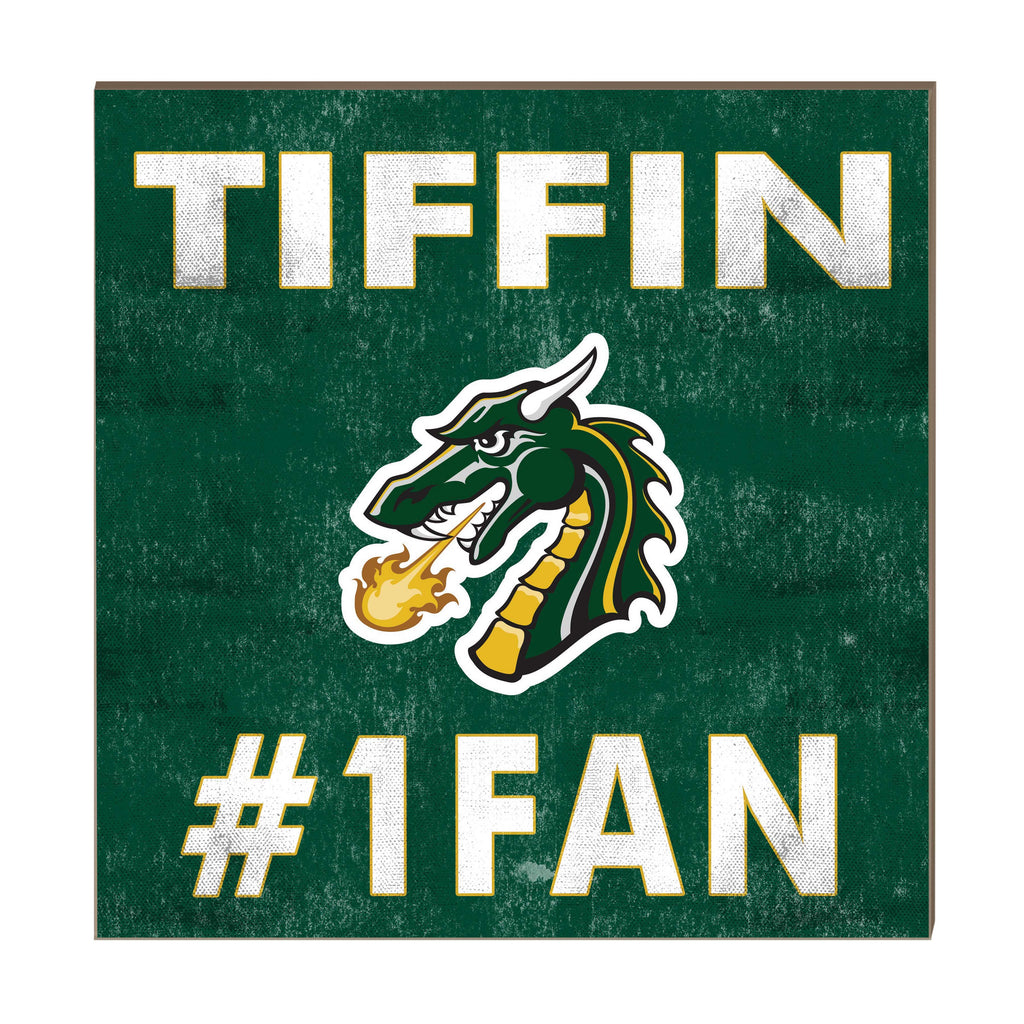 10x10 Team Color #1 Fan Tiffin University Dragons