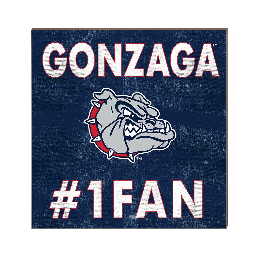 10x10 Team Color #1 Fan Gonzaga Bulldogs