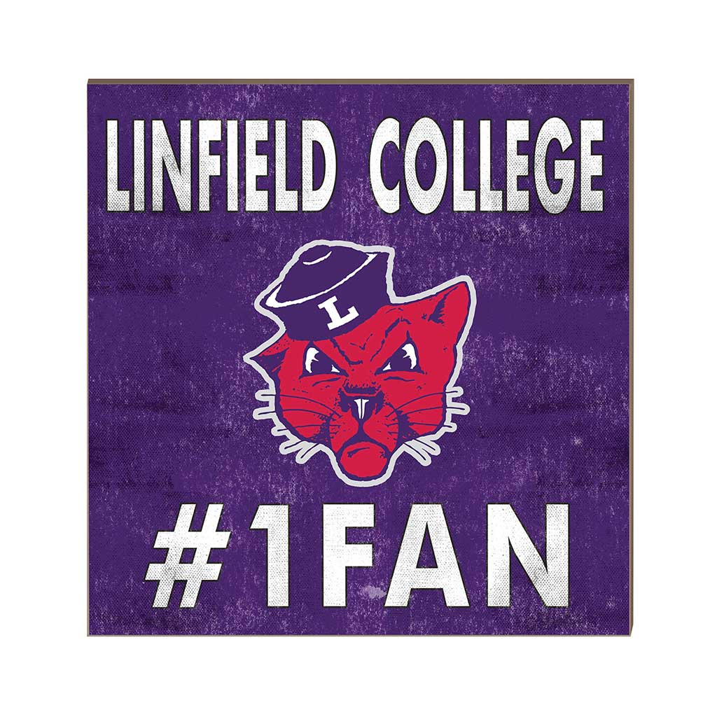 10x10 Team Color #1 Fan Linfield College Wildcats