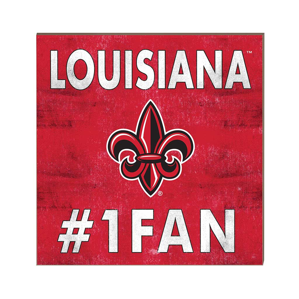 10x10 Team Color #1 Fan Louisiana State Lafayette Ragin Cajuns