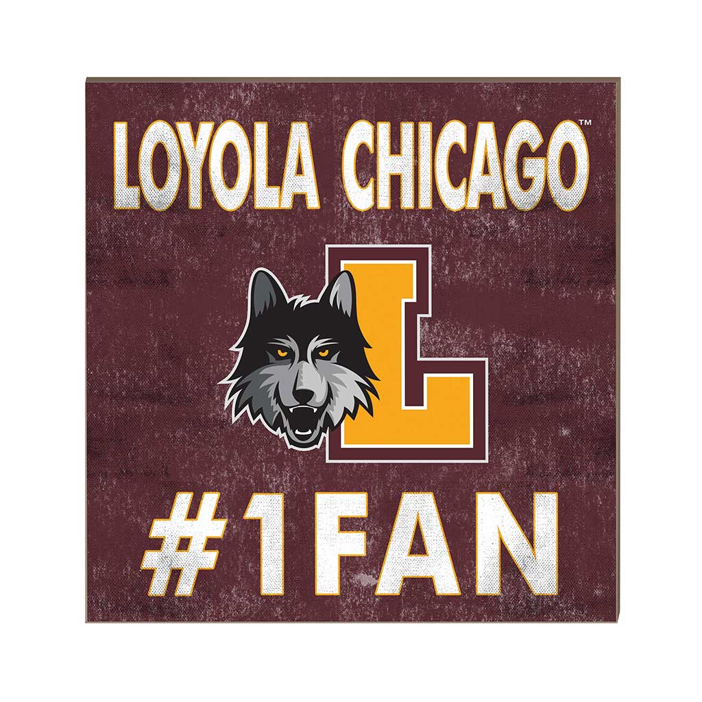 10x10 Team Color #1 Fan Loyola Chicago Ramblers