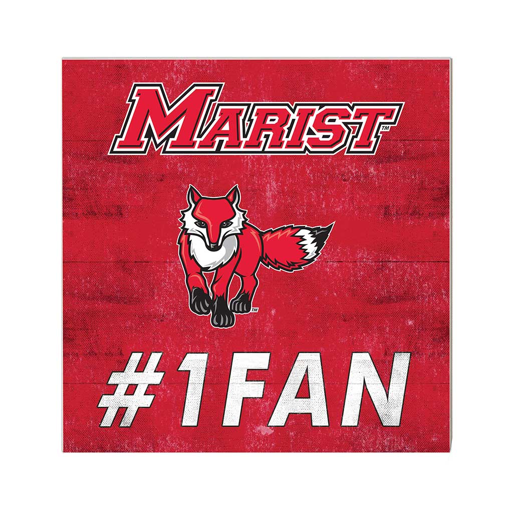 10x10 Team Color #1 Fan Marist College Red Foxes