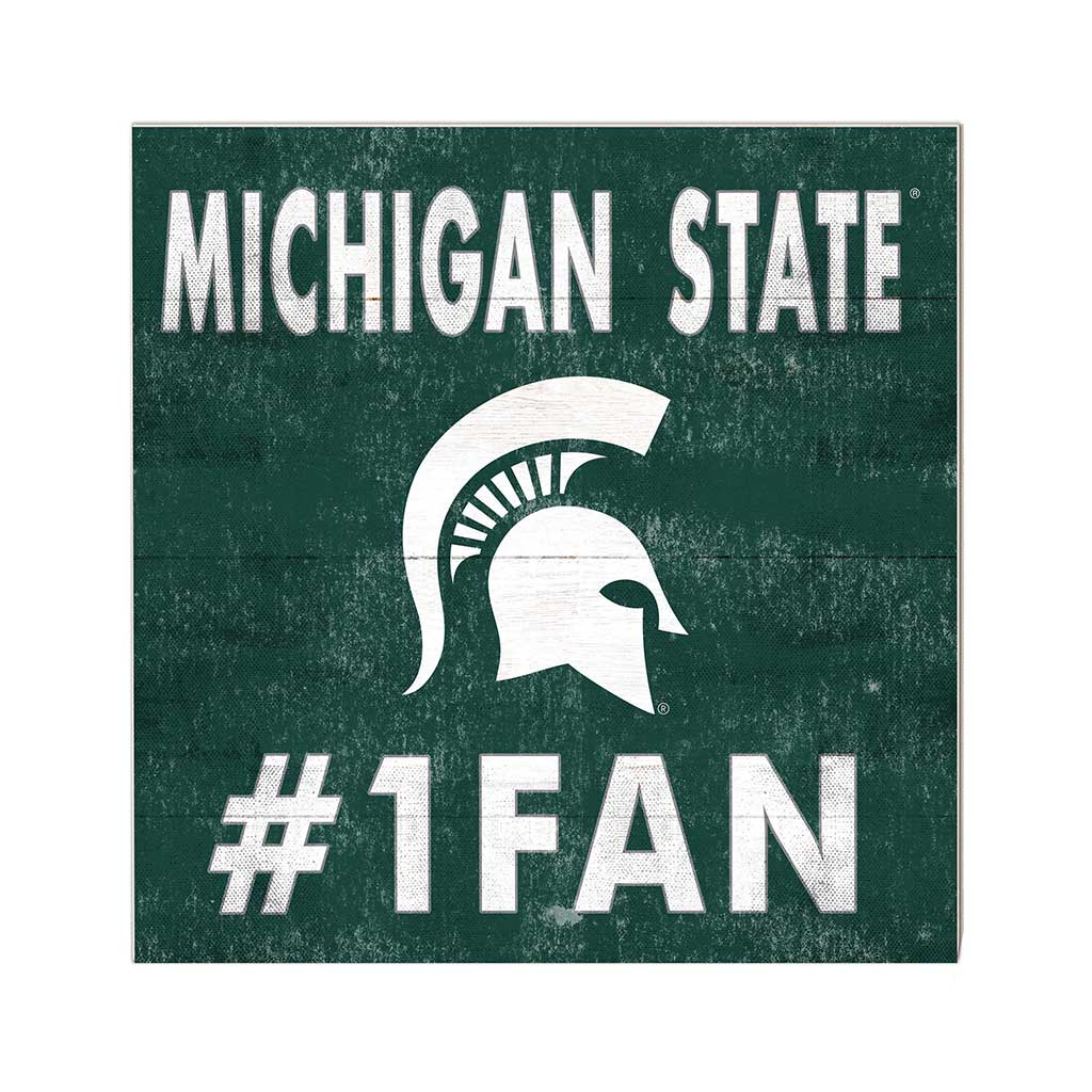 10x10 Team Color #1 Fan Michigan State Spartans